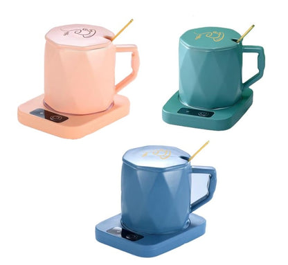 Coffee Mug Warmer with Mug Set