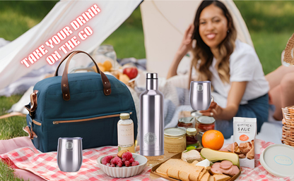 Insulated Wine Bottle & Tumblers Gift Set