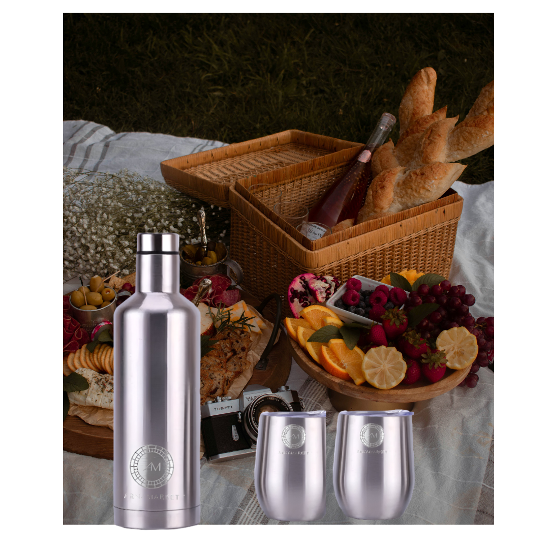 Insulated Wine Bottle & Tumblers Gift Set