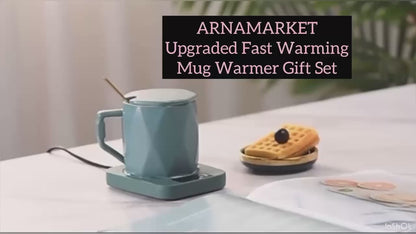 Coffee Mug Warmer with Mug Set